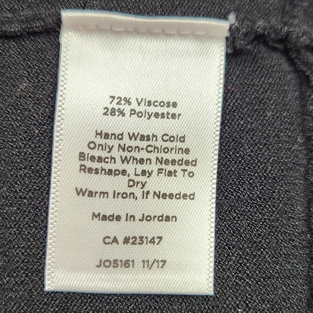 Talbots Shirt Womens Large Black Lace Trim - Picture 9 of 12